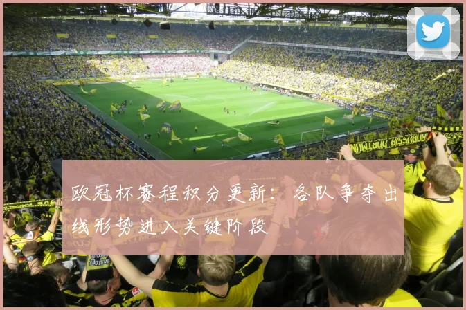 欧冠杯赛程积分更新：各队争夺出线形势进入关键阶段