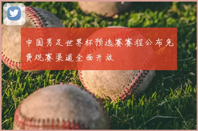 中国男足世界杯预选赛赛程公布免费观赛渠道全面开放