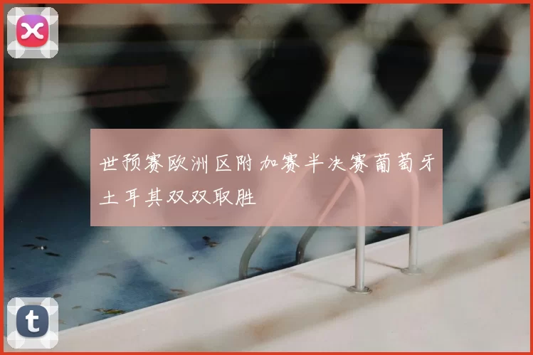 世预赛欧洲区附加赛半决赛葡萄牙土耳其双双取胜